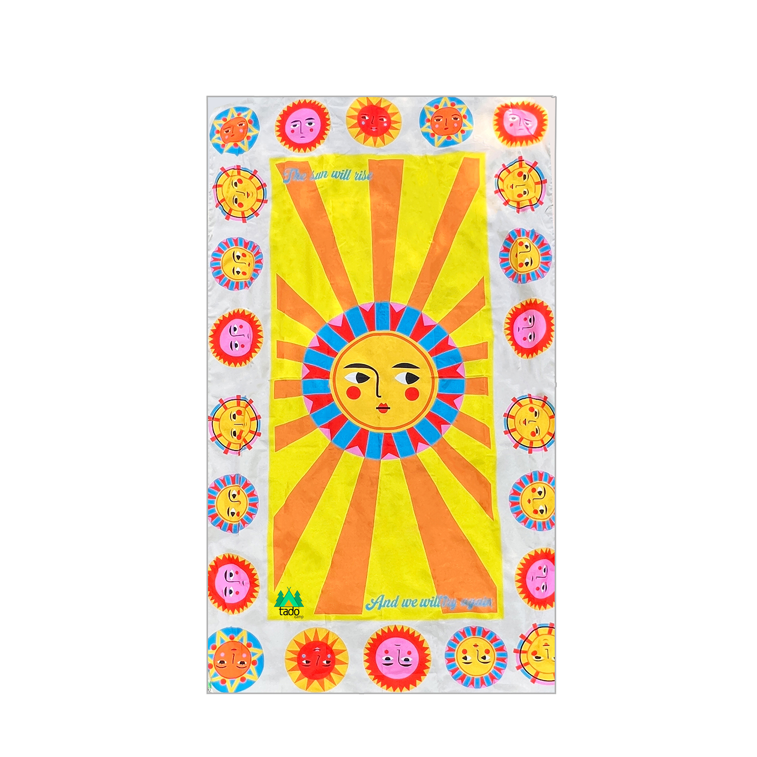 زیرانداز ساحلی کیداور طرح خورشید